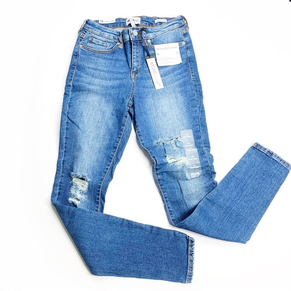 William Rast Vintage Mid Rise Skinny Jeans NWT Sz 28